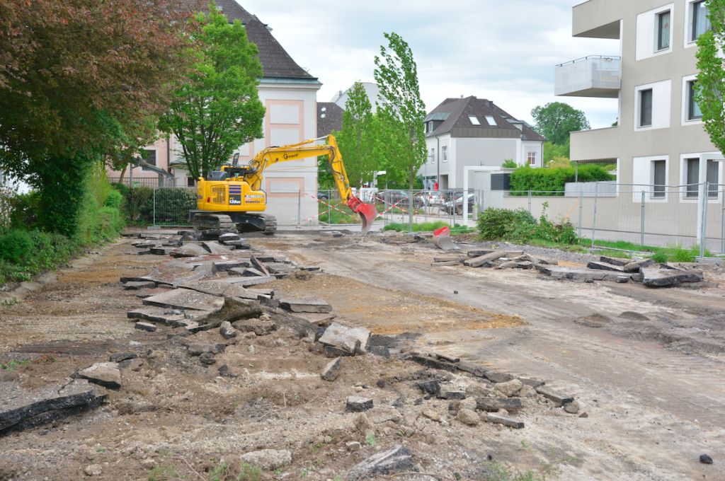 Foto Baustelle Asphaltabbruch_Tulln Blog Entsiegelung